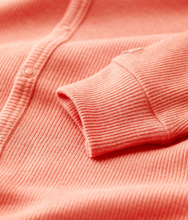 Baby-Strampler ohne F&uuml;&szlig;e aus Baumwolle und Lyocell rosa