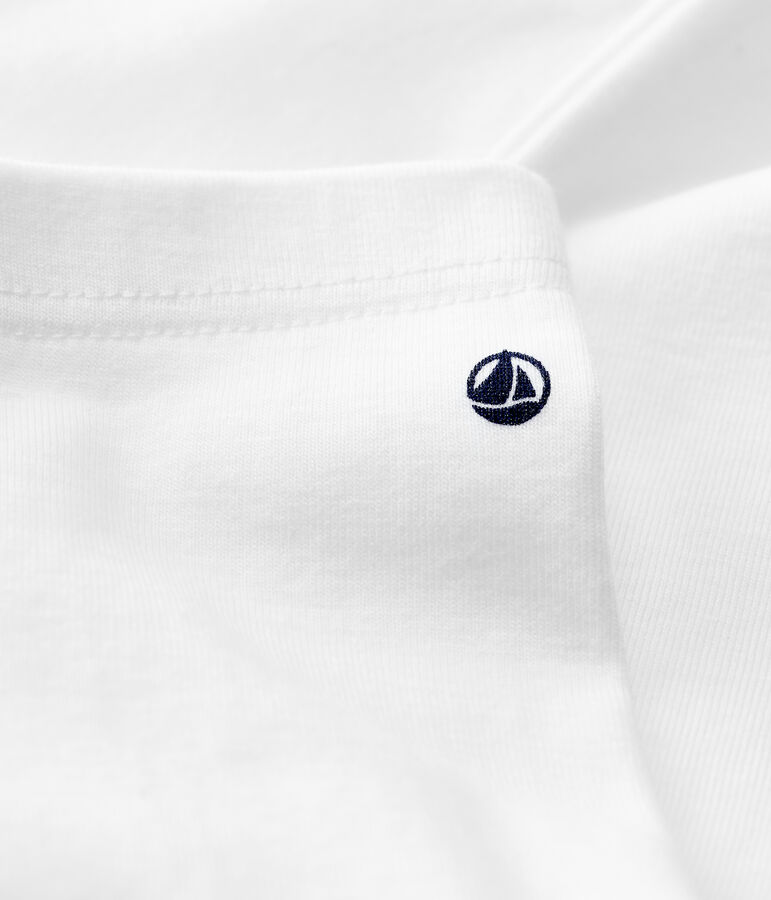 Baby-Leggings aus Baumwolle weiss MARSHMALLOW