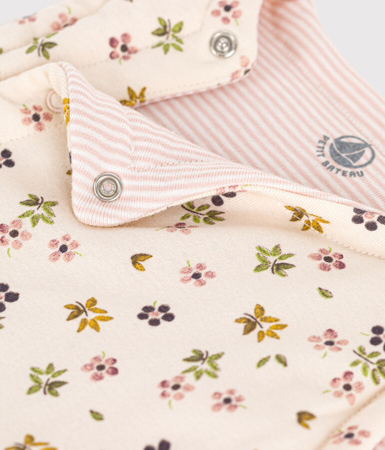 WENDBARE BABY-WESTE AUS BAUMWOLLE naturfarben/braun