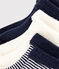 3er-Set einfarbiger Baby-Stricksocken variante 3