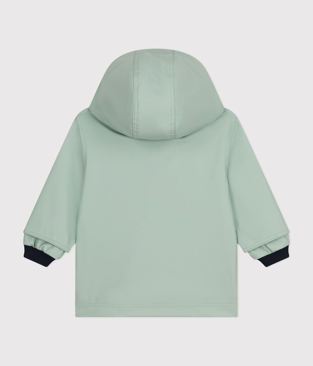 Klassische Baby-Regenjacke gr&uuml;n