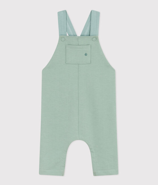 Lange Baby-Latzhose aus dichtem Jersey grün PAUL