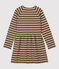 Kinderkleid aus Baumwolle für Mädchen MILITARY/ CHARME BRILLANT