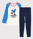 Kinderpyjama aus Bio-Baumwolle mit Kükenmotiv für Jungen
