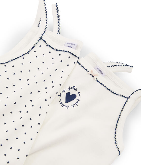 2er-Set Trägerhemden für kleine Mädchen variante 1