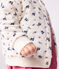 Baby-Cardigan aus Baumwolle mit Blumenmotiv blau MILK/ SOIR