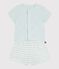 2-teiliges kurzes Baby-Set aus Baumwolle mit gestreiftem Unterteil blau/naturfarben