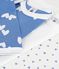 Set lang&auml;rmeliger Baby-Bodys aus Baumwolle mit Herzmotiv vielfarbig