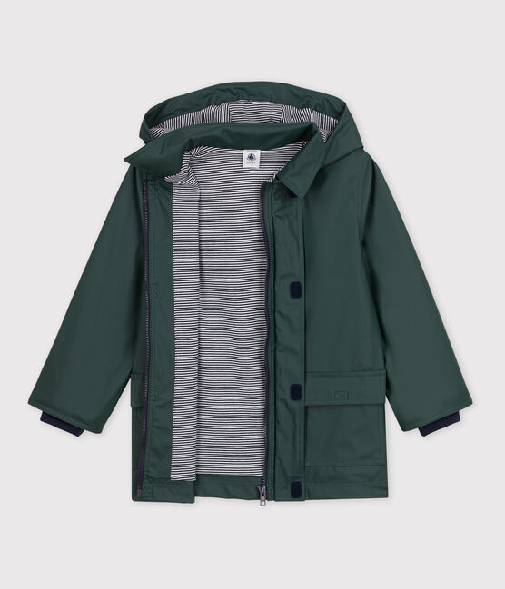 KLASSISCHE KINDER-REGENJACKE AUS RECYCELTEM MATERIAL grün SHERWOOD