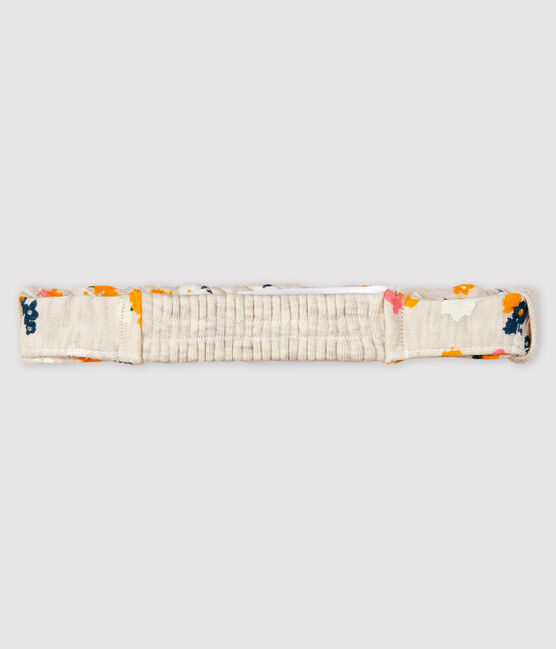 Baby-Haarband für Mädchen beige MONTELIMAR/weiss MULTICO