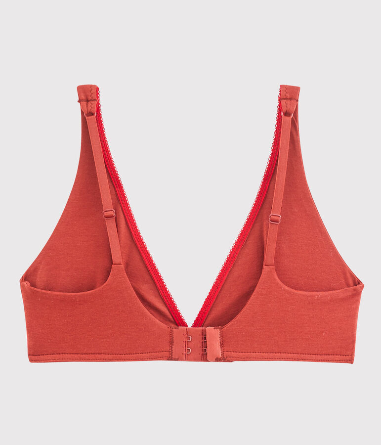 Bh aus extra feinem jersey braun