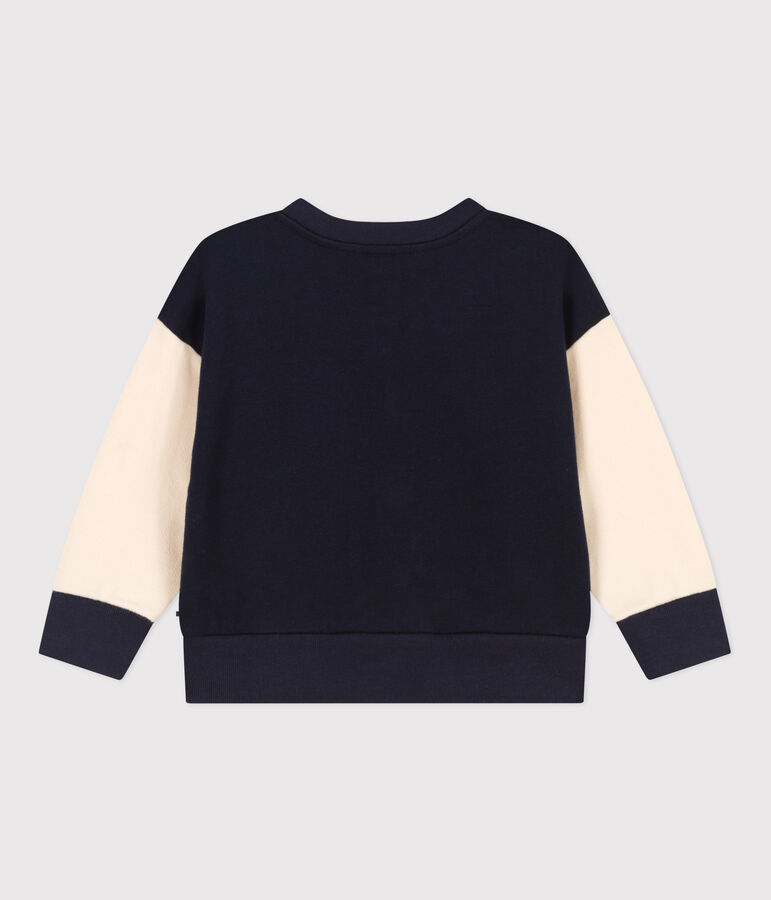 Baby College-Jacke aus Molton. blau SMOKING/ AVALANCHE