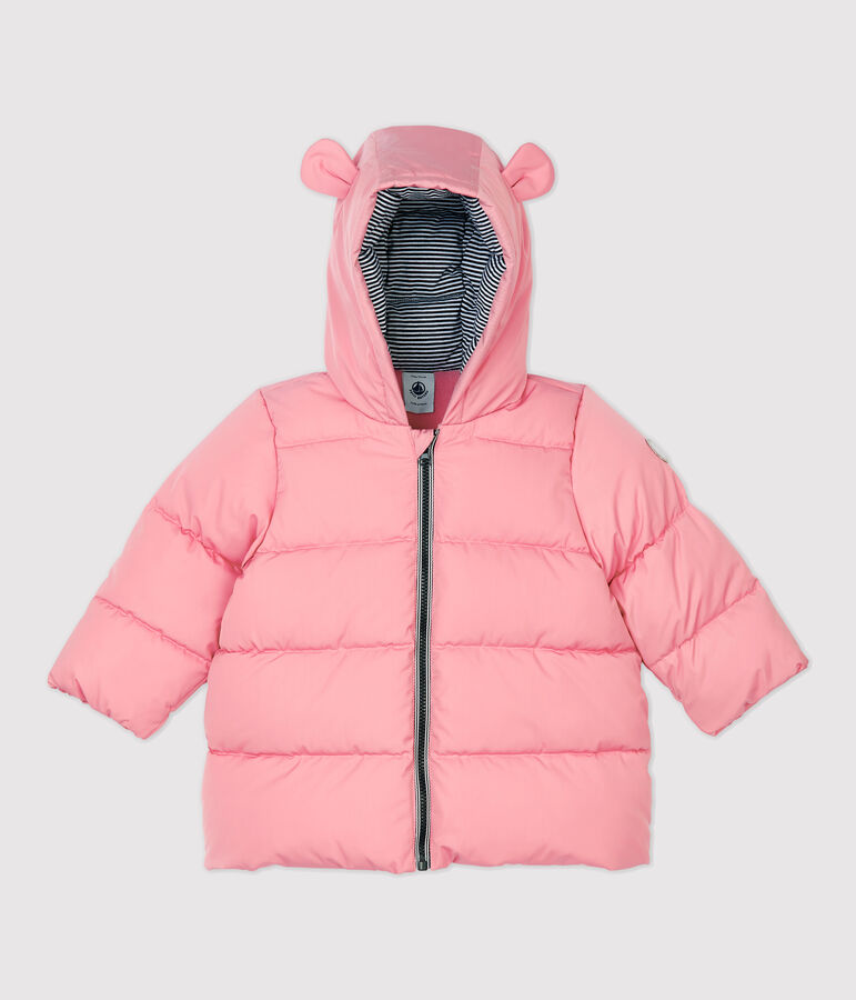 Baby-Anorak aus Polyester. rosa