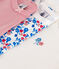 3er-Set kurzärmelige Baby-Bodys aus Baumwolle mit Blumenmuster variante 1
