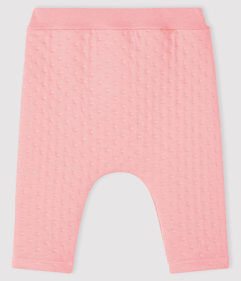 Baby-Unterhose aus gestepptem Doppeljersey rosa
