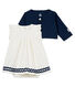 Baby-bodykleid und cardigen mädchen