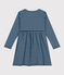 Langärmeliges Kleid mit Streifenmotiv für Mädchen SMOKING/ AZUL