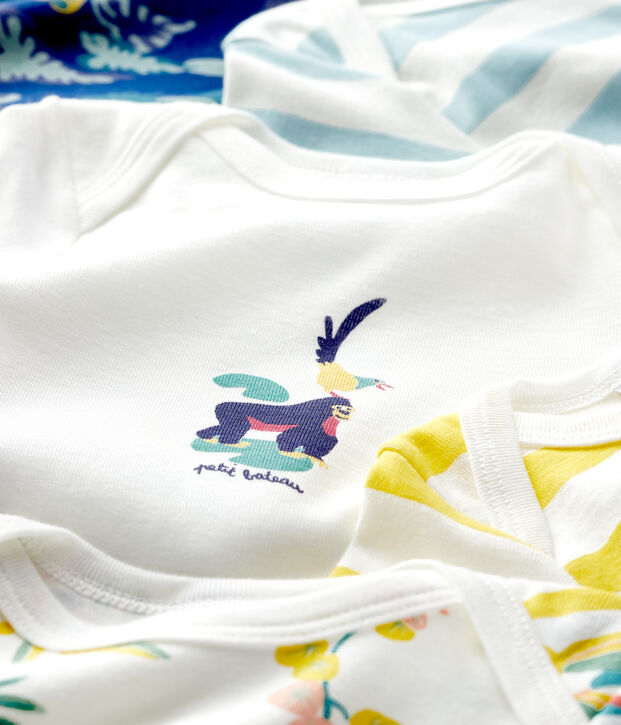 5er-Set lang&auml;rmlige Baby-Bodys f&uuml;r Jungen vielfarbig