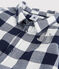 Baby-Hemd aus Baumwolle. blau SMOKING/weiss MARSHMALLOW