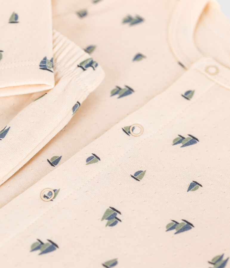 2-teiliges Baby-Set aus Doppeljersey weiss AVALANCHE/ MULTICO