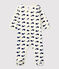 Baby-Strampler aus Nicki beige MONTELIMAR/blau MEDIEVAL