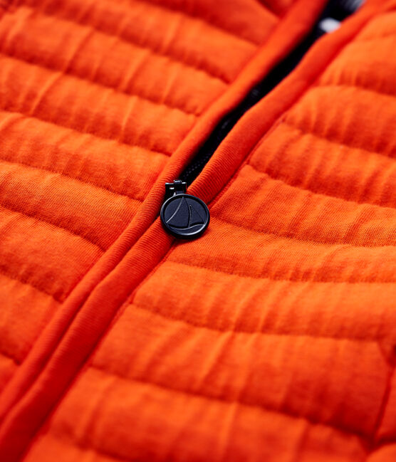 Kinder-Blouson aus gestepptem Doppeljersey für Mädchen / Jungen orange CAROTTE