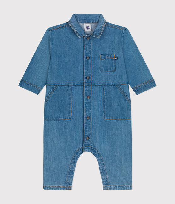 Langer Baby-Overall aus Denim blau DENIM CLAIR