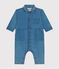 Langer Baby-Overall aus Denim blau DENIM CLAIR