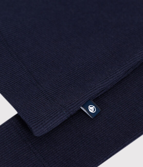 Langärmeliges Damen-T-Shirt L’Iconique aus Baumwolle blau SMOKING