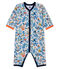 Baby-Strampler aus Rippstrick für Jungen grau POUSSIERE/weiss MULTICO