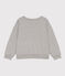 Kinder-Sweatshirt aus Molton für Jungen grau CHATON CHINE