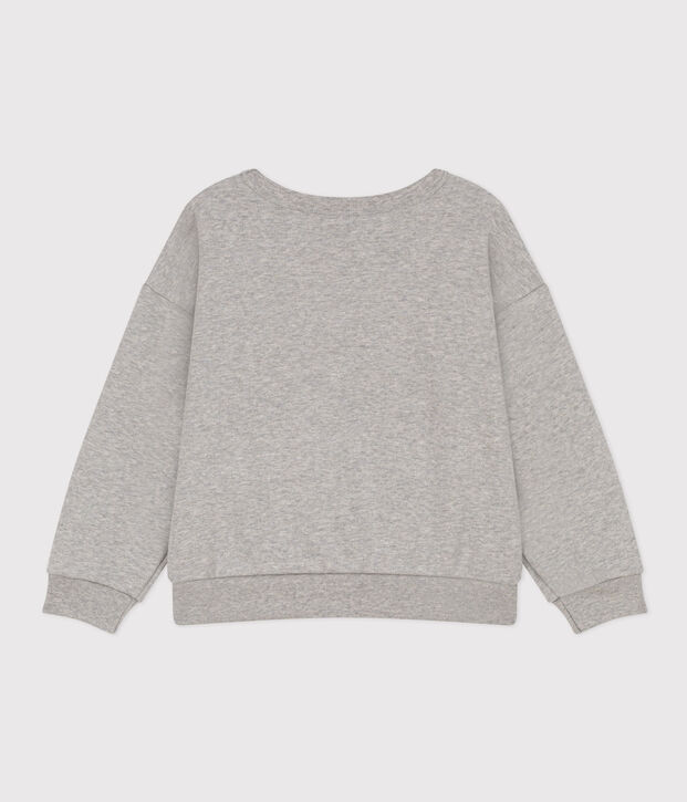 Kinder-Sweatshirt aus Molton f&uuml;r Jungen grau