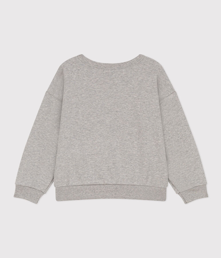 Kinder-Sweatshirt aus Molton f&uuml;r Jungen grau