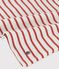 Gestreiftes kurzärmeliges Baby-T-Shirt aus Bio-Baumwolle beige MONTELIMAR/ OMBRIE