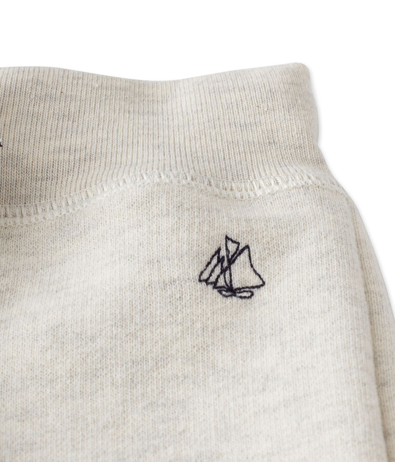 Baby-Jungen-Jogginghose aus Molton beige