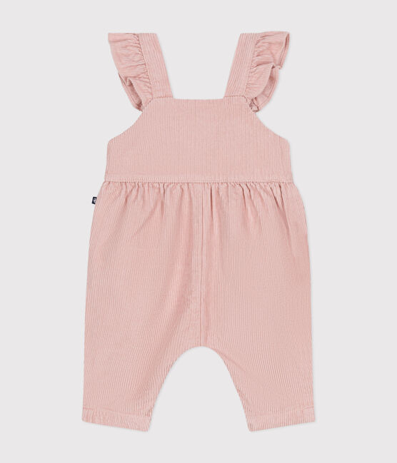 Baby-Latzhose aus Cord rosa SALINE
