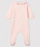 Rosa Baby-Strampler mit Herzchen rosa FLEUR/weiss MULTICO