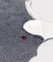 Babyschlafsack aus Samt mit Ringelstreifen blau SMOKING/weiss MARSHMALLOW