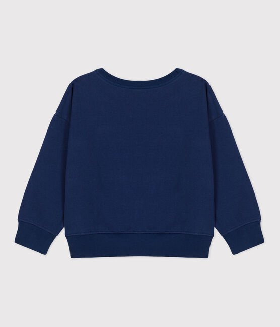 Kinder-Sweatshirt aus Molton für Mädchen und Jungen blau MEDIEVAL