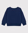Kinder-Sweatshirt aus Molton für Mädchen und Jungen blau MEDIEVAL