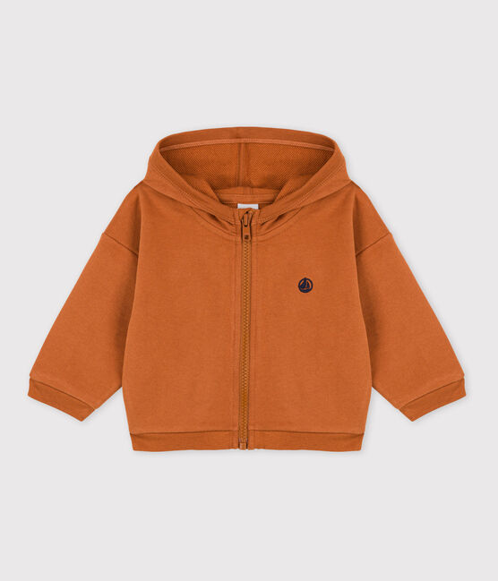 Baby-Kapuzensweatshirt braun ECUREUIL