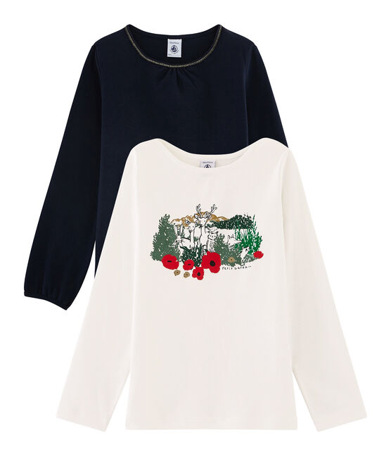 Set mit zwei T-Shirts für Mädchen variante 2