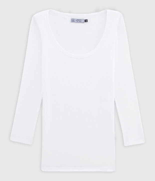 Emblematisches T-Shirt f&uuml;r Damen weiss