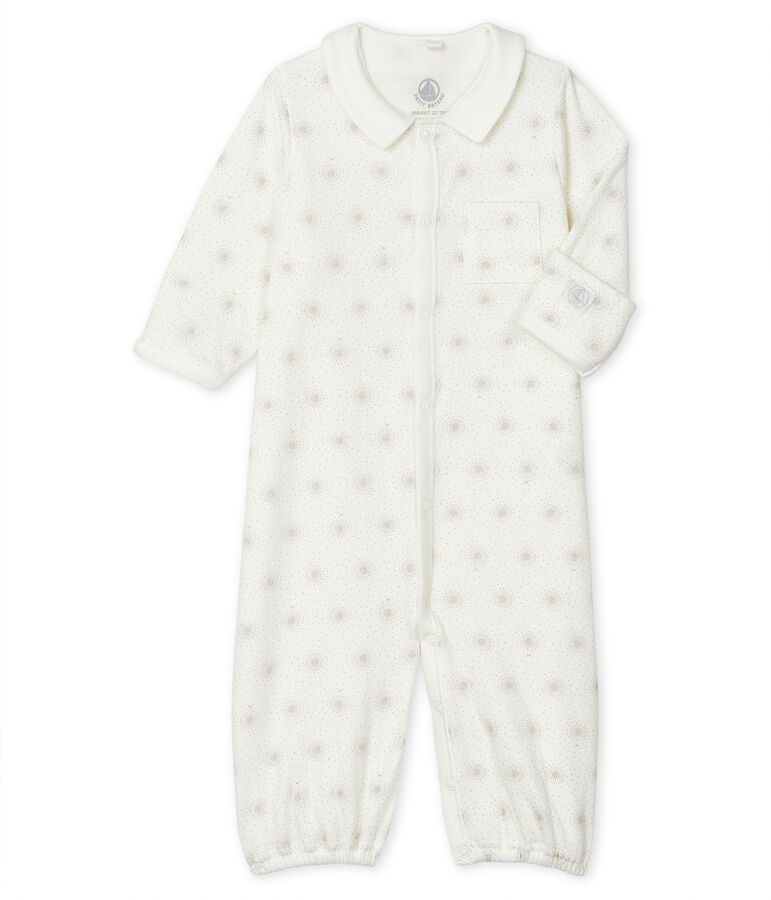 Kombi-Overall aus Doppeljersey f&uuml;r Babys weiss/vielfarbig