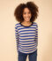 Damen-T-Shirt LE DROIT aus Baumwolle mit Rundhalsausschnitt NEWBLEU/ MASTOC