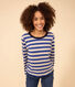 Damen-T-Shirt LE DROIT aus Baumwolle mit Rundhalsausschnitt