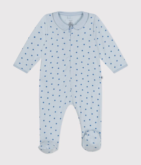Gemusterter Strampler aus Baumwolle blau GOMME/ BEACH
