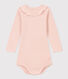 Langärmeliger Baby-Body aus Baumwolle mit Rüschenkragen