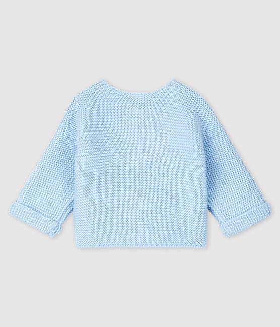 Baby-Cardigan aus Bio-Baumwollstrick blau TOUDOU