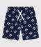 Bedruckte Kinder-Badeshorts aus recyceltem Material für Jungen blau MEDIEVAL/ AVALANCHE